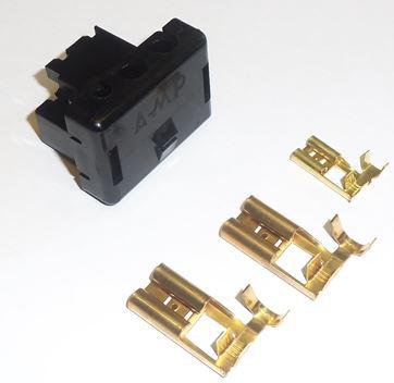 De 3 draads connector met speciale spades