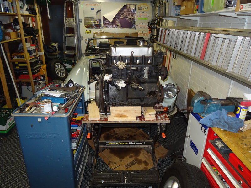 Motor op werkhoogte :-)